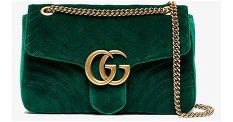 gucci velvet green